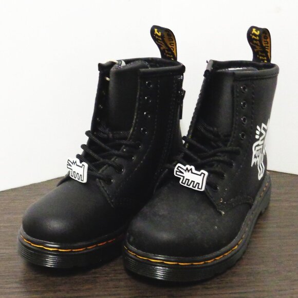 Brand New Dr Martens 1460 Lace-Up Child Sz:10 Leather Boots. Black. No Box F53